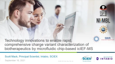 Techincal Seminar - Technology Innovations to Enable Rapid, Comprehensive Charge Variant Characterization of Biotherapeutics by Microfluidic Chip-Based iCIEF-MS icon