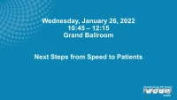 Next Steps from Speed to Patients icon