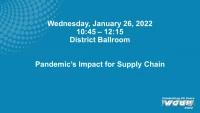 Pandemic&rsquo;s Impact for Supply Chain icon
