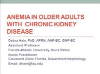 Anemia Management in Older Adults with CKD Stage 3-5