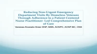 Reducing Non-Urgent Emergency Department Visits of Homeless Veterans through Adherence to a Nurse Practitioner-Led Comprehensive Plan of Care icon