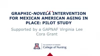 Graphic-Novela Intervention for Mexican-American Aging in Place: Pilot Study icon