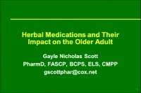 Pharmacology Workshop: Herbal Medications and Their Impact on the Older Adult (Part 1) and Geropsychology (Part 2) icon