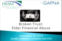 Financial Abuse in the Elderly icon