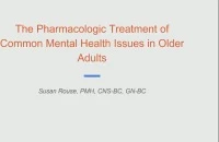Treatment of Common Mental Health Issues in Older Adults