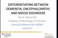 In-Depth Focus Session - Differentiating Between Dementia, Encephalopathy, and Mood Disorders