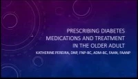 Pharmacology Workshop: Prescribing Diabetes Medications and Treatment in the Older Adult (Part 1) & Anticoagulant Management in the Elderly (Part 2) icon