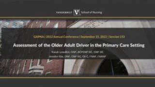 Assessment of the Older Adult Driver in the Primary Care Setting