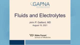 Fluid & Electrolytes