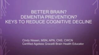 Better Brain? Dementia Prevention? Keys to Reducing Risk of Cognitive Decline icon