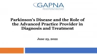 Parkinson’s Disease and the Role of the APP in Diagnosis and Treatment icon