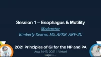 Session 1 – Esophagus & Motility icon
