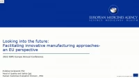 Looking into the Future: Facilitating the Use of Innovative Manufacturing Approaches from an EU Perspective icon