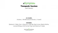 [Joint Session] Therapeutic Vaccines icon