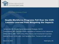 Health Center Workforce Programs Fell Over the Cliff, Lessons Learned icon