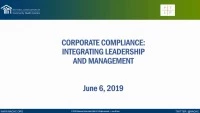 Corporate Compliance: Integrating Leadership and Management icon