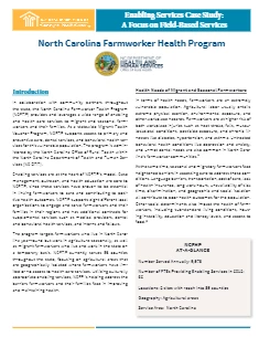 Enabling Services Case Study: A Focus on Field-Based Services: North Carolina Farmworker Health Program