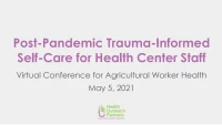 Post-Pandemic Trauma-Informed Self-Care for Health Center Staff icon