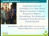 Implementation and Scalability of a Clinic-Based Medical Assistant Training Program to Improve Recruitment, Retention, and Continued Team-Based Care Transformation icon