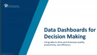 Data Dashboards for Decision-Making icon