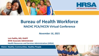 HRSA/Bureau of Primary Health Care and Bureau of Health Workforce Session icon