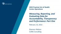 Measuring, Reporting, and Evaluating Data for Accountability, Transparency and Performance: Part One icon
