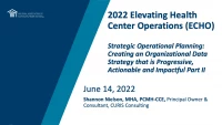 Strategic Operational Planning: Creating an Organizational Data Strategy that is Progressive, Actionable and Impactful Part II icon