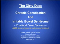 The Dirty Duo: Chronic Constipation and Irritable Bowel Syndrome