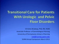 Transitional Care for Patients with Urologic and Pelvic Floor Disorders