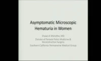 Asymptomatic Microscopic Hematuria in Women 
