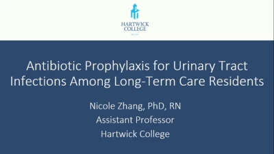 Antibiotic Prophylaxis for Urinary Tract Infections Among Long-Term Care Residents