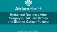 Enhanced Recovery After Surgery (ERAS) for Kidney and Bladder Cancer Patients