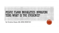 Pelvic Floor Modalities Involving TENS: What's The Evidence?