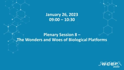 Plenary Session 8 - The Wonders and Woes of Biological Platforms icon