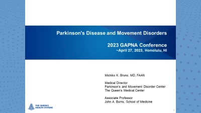 Parkinson’s Disease and Movement Disorders icon
