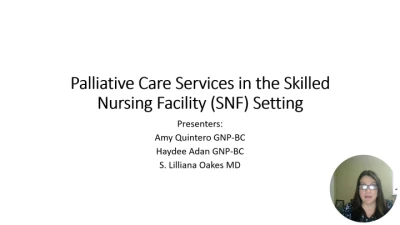 Palliative Care Services in the SNF Setting