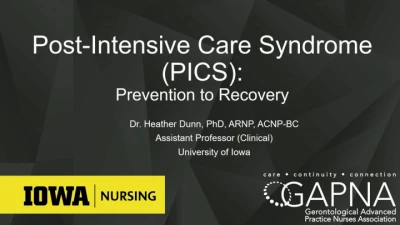 Post-Intensive Care Syndrome (PICS): Prevention to Recovery
