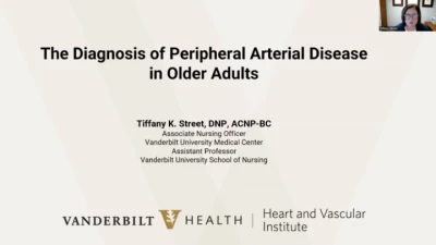 Diagnosis of Peripheral Arterial Disease in the Older Adult
