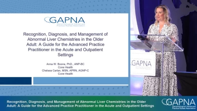 Recognition, Diagnosis, and Management of Abnormal Liver Chemistries in the Older Adult: A Guide for the Advanced Practice Practitioner in the Acute and Outpatient Settings