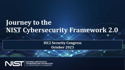 Global Voices from N. America: On the Road Again – Mapping NIST’s Journey to Cybersecurity Framework 2.0 icon