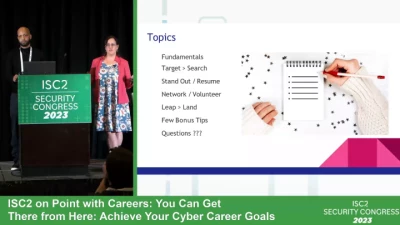 ISC2 on Point with Careers: You Can Get There from Here: Achieve Your Cyber Career Goals icon