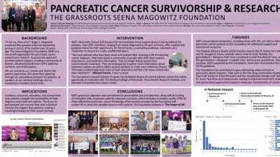 JL1110P: Pancreatic Cancer Survivorship & Research: The Grassroots Seena Magowitz Foundation