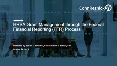 HRSA Grant Management Through the Federal Financial Reporting Process icon