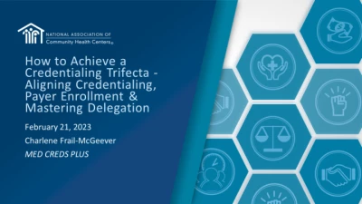 How to Achieve a Credentialing Trifecta - Aligning Credentialing, PayerEnrollment & Mastering Delegation icon