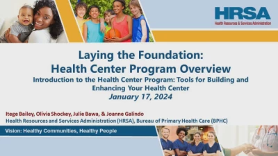 Welcome: Training Overview and Introduction + Health Center Foundations: Introduction to HRSA’s Health Center Program icon