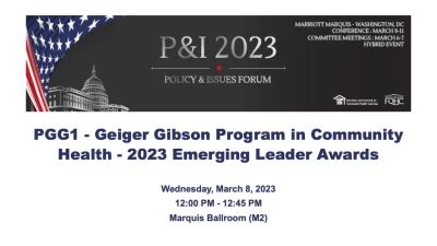 Geiger Gibson Program in Community Health -  2023 Emerging Leader Awards icon
