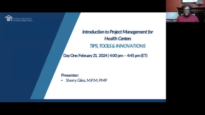 Introduction to Project Management for Health Centers icon