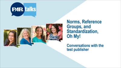 Norms, Reference Groups, and Standardization, Oh My!: Conversations with the Test Publisher