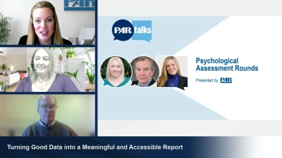 Psychological Assessment Rounds Presented by PAR, January SessionFrom Right to Write: Turning Good Data into a Meaningful and Accessible Report icon