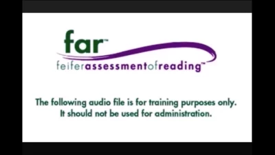 Feifer Assessment of Reading (FAR) Phonemic Awareness-Segmenting
